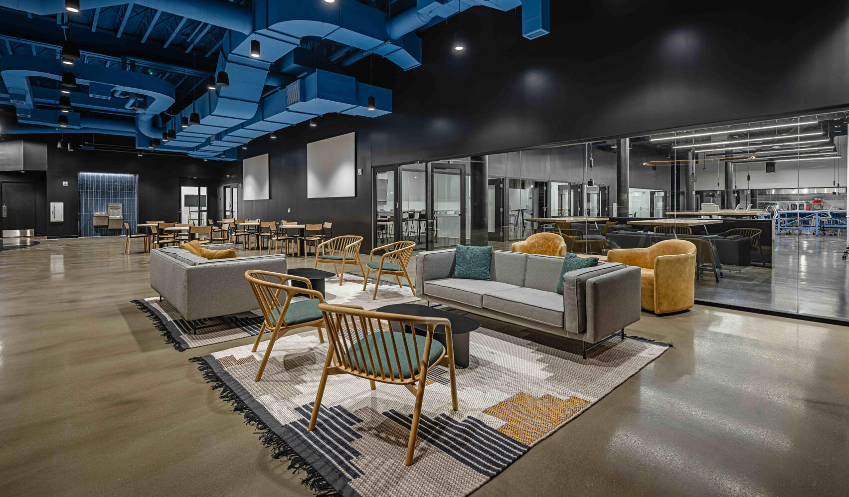 Finished Lounge and Maker Space